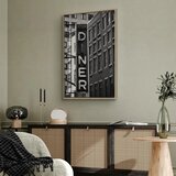  Slika - New York Neon Sign (1 Part) Vertical 40x60 U prirodnom drvenom okviru | shoptok.hr