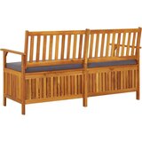  Klupa za pohranu s jastukom 148 cm od masivnog bagremovog drva | shoptok.hr