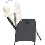 vidaXL 5-dijelni vrtni blagovaonski set s jastucima od poliratana crni | shoptok.hr