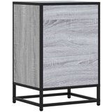 vidaXL Nočna omarica siva sonoma 40x34,5x60 cm inž. les in kovina | Shoptok.si