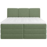MID.YOU POSTELJA BOXSPRING 160 cm x 200 cm , les, tekstil, leseni material zelena | Shoptok.si