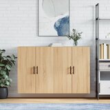 vidaXL Stenska omarica 2 kosa sonoma hrast 69,5x34x90 cm Cene