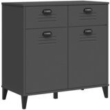  The Living Store Komoda VIKEN antracitno siva 80x40x80 cm inženirski les - Komoda, (21500279) | Shoptok.si