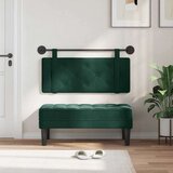  Držeće uzglavlje Zidne Tamnozelena 110 x 55 x 5 cm Baršun - Tamnozelena 100 cm bez LED | shoptok.hr