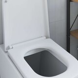 vidaXL Beli Plastika Standard WC sedež Drugo Moderno Beli WC sedež | Shoptok.si