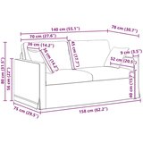 SOFA 2 pcs Vinska crvena | shoptok.hr