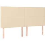  Posteljni okvir z vzglavjem krem 180x200 cm blago, (20794961) | Shoptok.si