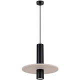 Sollux Črna/bež kovinska viseča svetilka ø 30 cm Olisa – Cene