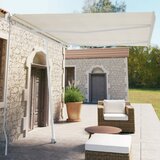 vidaXL Prostostoječa ročno zložljiva tenda 350x250 cm krem Cene