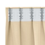 vidaXL Zavjese sa zavjesama 2 pcs Krema 245 x 140 cm Poliester | shoptok.hr