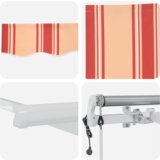 vidaXL Avtomatska retraktabilna tenda v rumeni in oranžni 350x250 cm | Shoptok.si