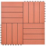  WPC pločice 30 x 30 cm 11 kom 1m2 Smeđa | shoptok.hr