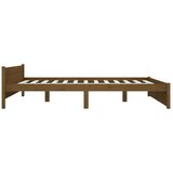  Posteljni okvir medeno rjav iz trdnega lesa 200x200 cm, (20648435) | Shoptok.si