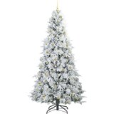 vidaXL Umjetno božićno drvce s nogom s stalakom Zelena 240 cm PE i PVC | shoptok.hr