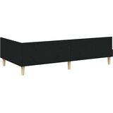  Kutni okvir kreveta Crna 90 x 190 cm tkanina | shoptok.hr