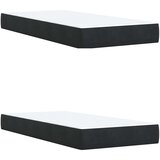  LED krevet za pohranu s madracem Crna 200 x 200 cm Baršun | shoptok.hr