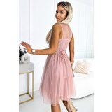 numoco basic Women's tulle dress with neckline and decorative buckle Numoco | ePonuda.com