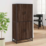 vidaXL Visoka ploča smeđi hrast 68x35x139 cm izrađeno drvo | shoptok.hr