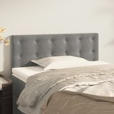  Uzglavlje svjetlosivo 90x5x78/88 cm baršunasto | shoptok.hr
