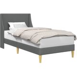  Krevetna konstrukcija Tamno siva 100 x 200 cm tkanina | shoptok.hr