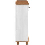  Ormar za vino ASKIM Bijela s medenim vrhom 57 x 37 x 114 cm | shoptok.hr