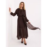 RUE PARIS Dress-MI-SK-27580.02-dark brown | shoptok.hr