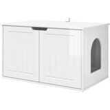  Mačja Kuća Sjajno bijelo 85 x 55 x 50,5 cm Konstruirano drvo | shoptok.hr