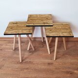 Hanah home 3Shp348 - camel camel nesting table (3 pieces) | ePonuda.com