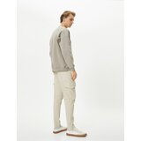 Koton Washed Trousers Cargo Pocket Stitch Detail Slim Fit Buttoned cene