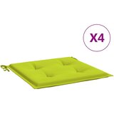  Jastuci za vrtne stolice 4 kom zeleni 50 x 50 x 4 cm od tkanine | shoptok.hr