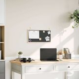 vidaXL Kredna tabla z okvirjem iz masivnega borovega lesa črna 60x30cm | Shoptok.si