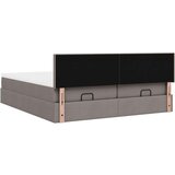 vidaXL Otomanski posteljni okvir z vzmetnicami taupe 180x200 cm blago | Shoptok.si