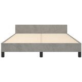  Okvir za krevet bez madraca svjetlosivi 140 x 190 cm baršunasti | shoptok.hr