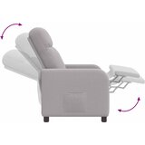  Fotelja s nagibom Svjetlosiva Bouclé | shoptok.hr