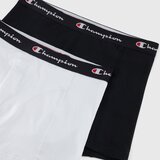 Champion Men‘s smooth seam boxers 2Pack white/black s