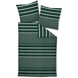 Janine posteljnina 135/200 cm mako saten zelena, bela | Shoptok.si