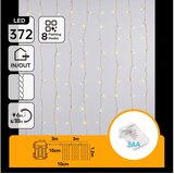 Aigostar LED spoljni božićni lanac 372xLED/8 funkcija 3xAA 6x1,2m IP44 topla bela Cene