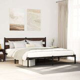  Posteljni okvir brez vzmetnice z vzglavjem rjavi 183x213 cm, (21610383) | Shoptok.si