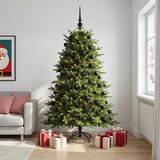  Umjetno božićno drvce s kuglicom 240 cm 300 LED lampica - 240 cm s LED-ima i crnim lopticama | shoptok.hr