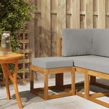  Klupa za sjedenje Prirodna i svijetlo siva 43 x 43 x 37 cm - Prirodna i svijetlo siva 40 cm Otvoreno područje nogu | shoptok.hr