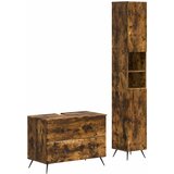  Set kupaonskih ormara od 2 dijela BREDA Dimljeni hrast | shoptok.hr