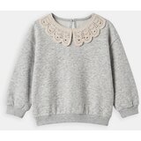 Sinsay Crewneck majica s pamukom i ukrasnim ovratnikom | shoptok.hr