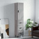  Visoka komoda siva sonome 34 5x34x180 cm od konstruiranog drva | shoptok.hr