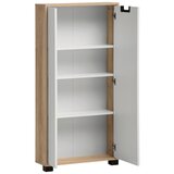 MID.YOU Visoka Komoda Emmik, Bela, Barva Hrasta | Shoptok.si