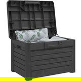vidaXL Zunanja škatla za blazine antracitna 73x50,5x46,5 cm PP | Shoptok.si