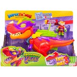 SUPERTHINGS Podrežniki Kaboom, V -Rex Superdino - zgibna zlikovca dinozavra z lučmi in zvočnimi učinki, 1 ekskluzivnim otrokom Kazoom in 1 ekskluzivno nadrejenost, (21550910) | Shoptok.si