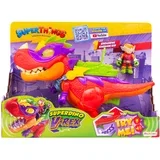 Podrežniki Kaboom, V -Rex Superdino - zgibna zlikovca dinozavra z lučmi in zvočnimi učinki, 1 ekskluzivnim otrokom Kazoom in 1 ekskluzivno nadrejenost, (21550910)