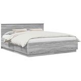  Okvir za krevet S LED lampica Siva Sonoma 180 x 200 cm - Sivi hrast sonoma 180 x 200 cm | shoptok.hr