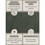 Hanse Home Tamno zelena ručno rađena vunena staza 80x300 cm Calmio – | shoptok.hr