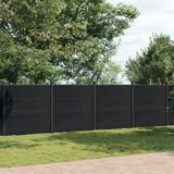 vidaXL Ograjni panel siv 699x186 WPC | Shoptok.si